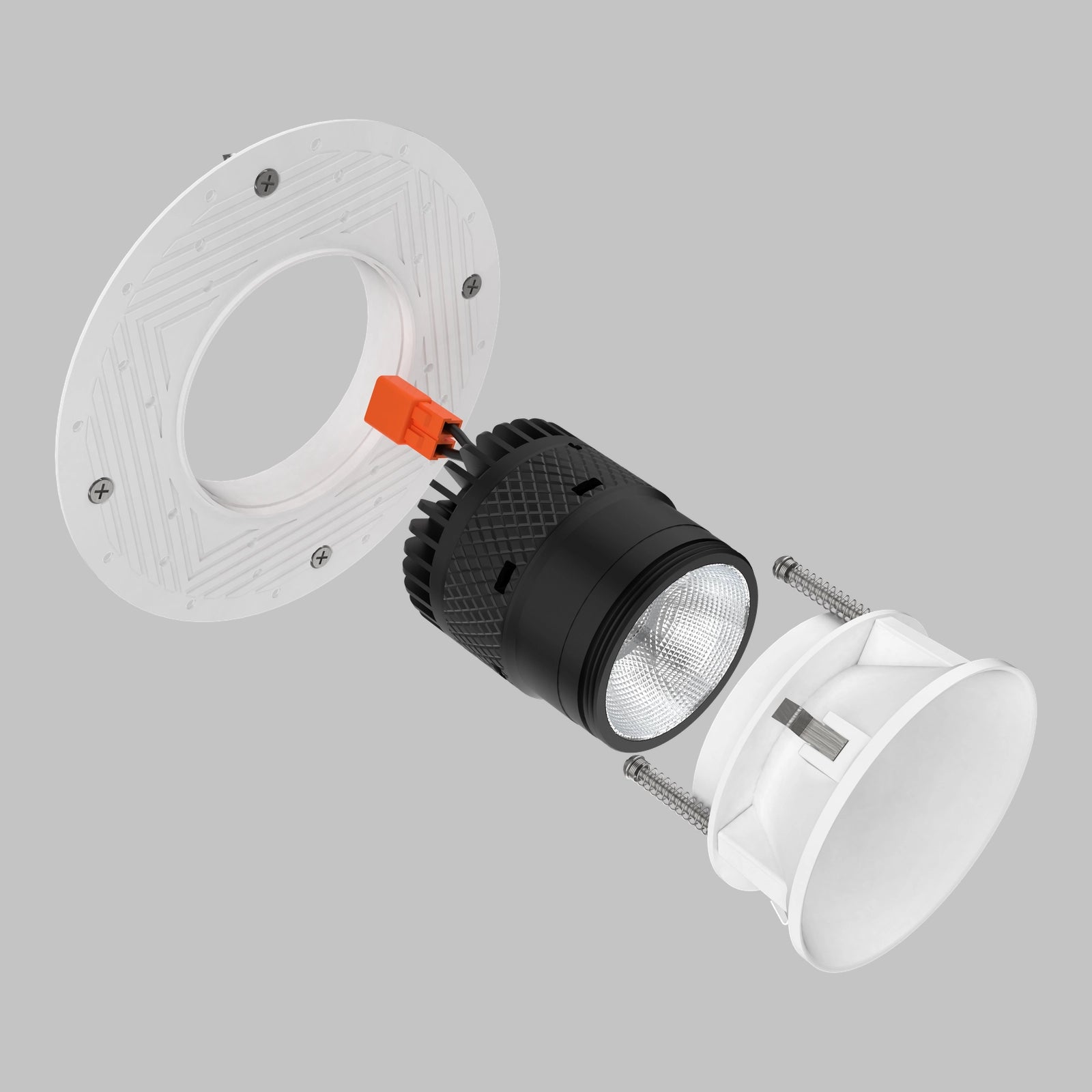 #Shape + Color_Round - White#Trim Style_Trimless Adjustable