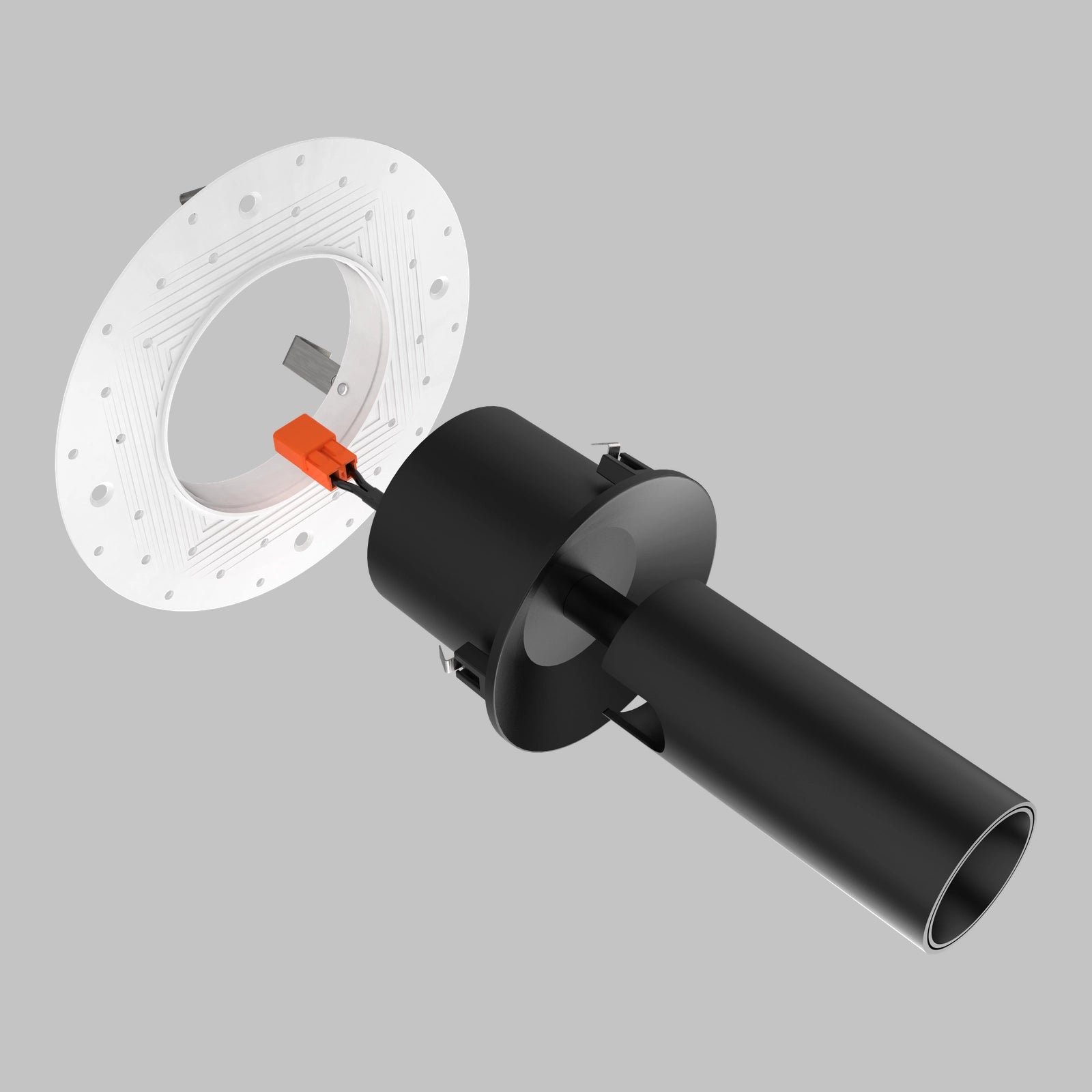 #Shape + Color_Round - Black#Trim_Trimless Adjustable