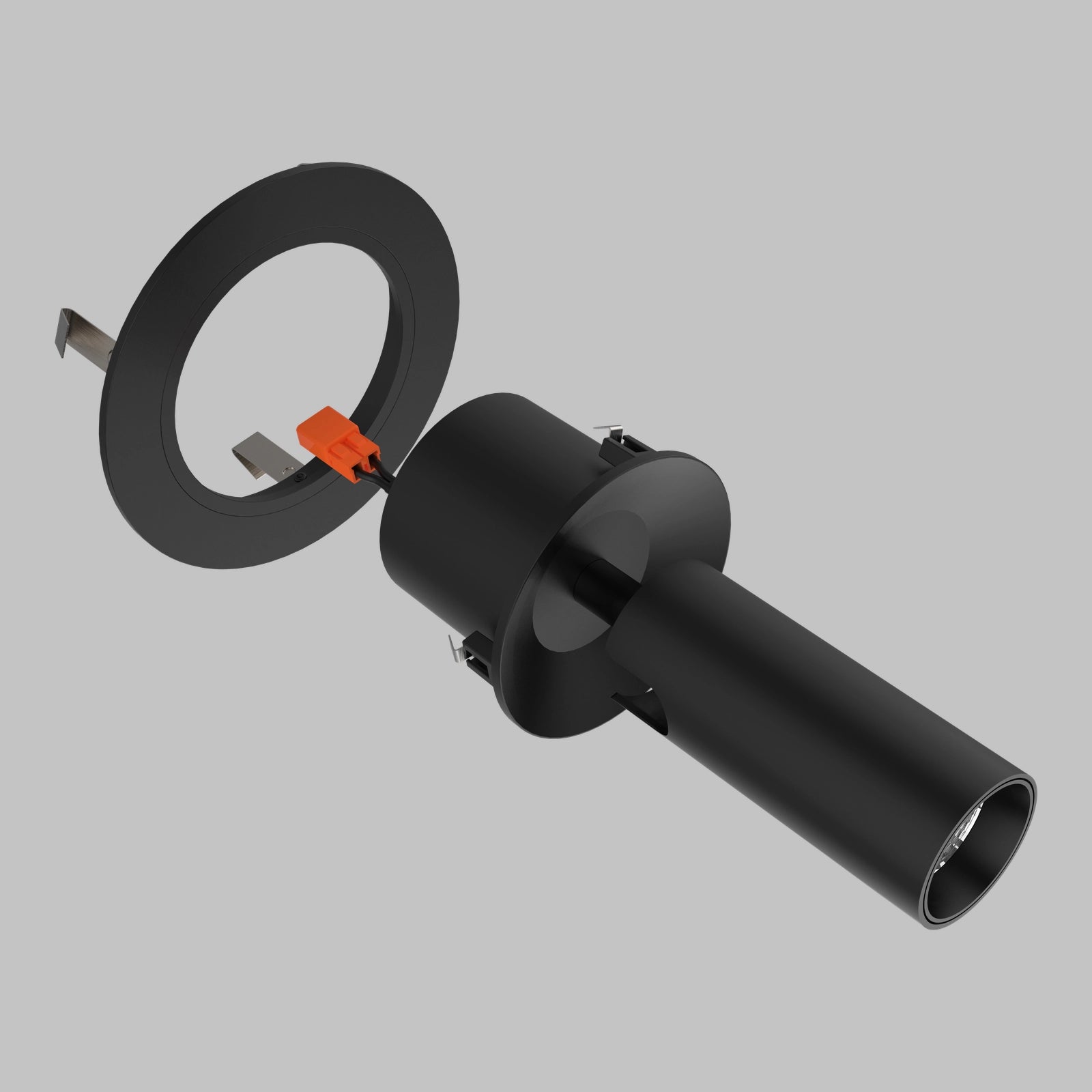 #Shape + Color_Round - Black#Trim_Adjustable (Gimbal)