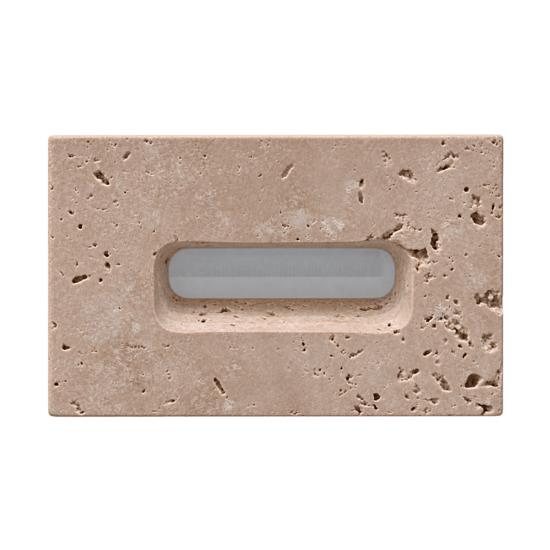 Travertine Rectangular LED Step Light Earth 57