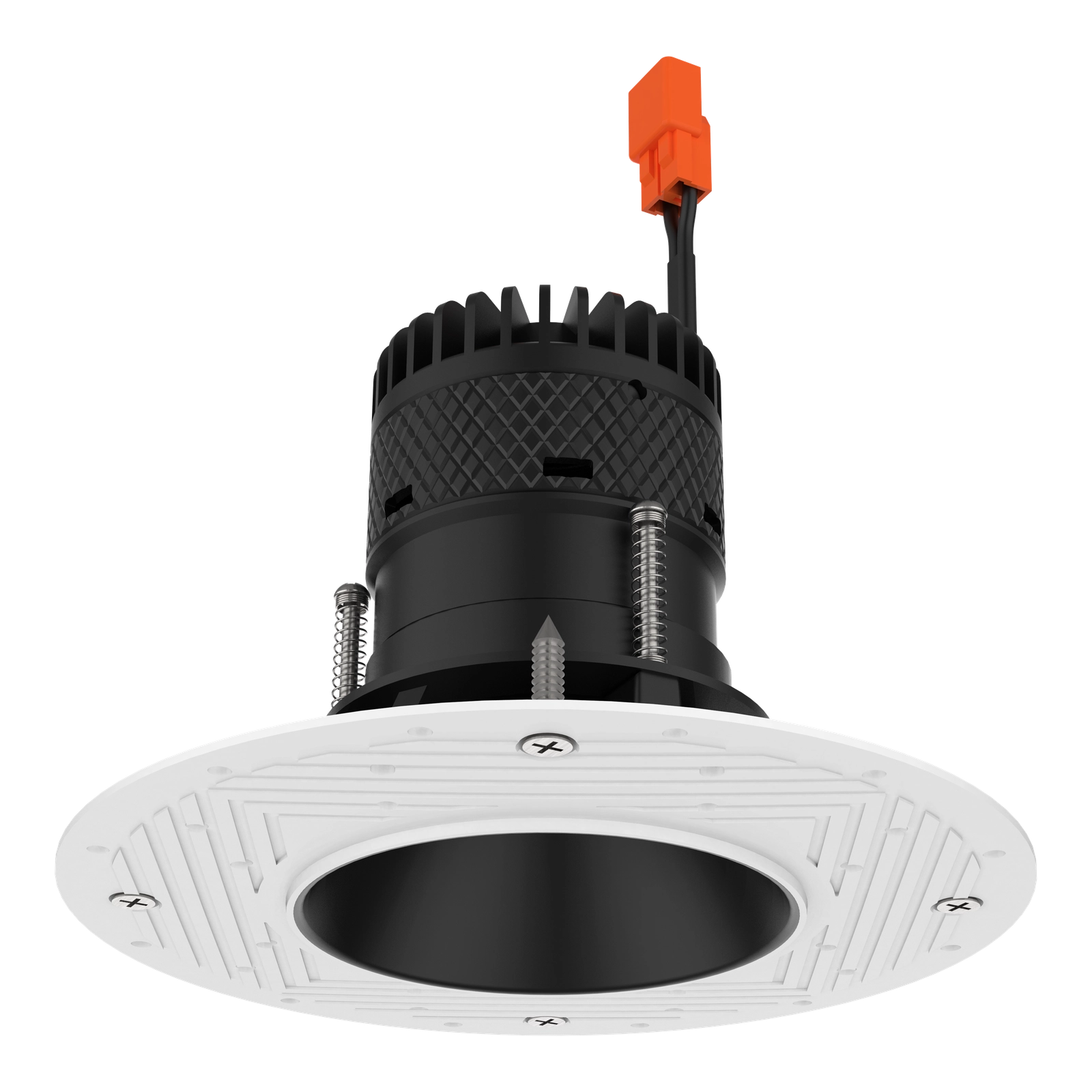 #Shape + Color_Round - Black#Trim Style_Trimless Adjustable