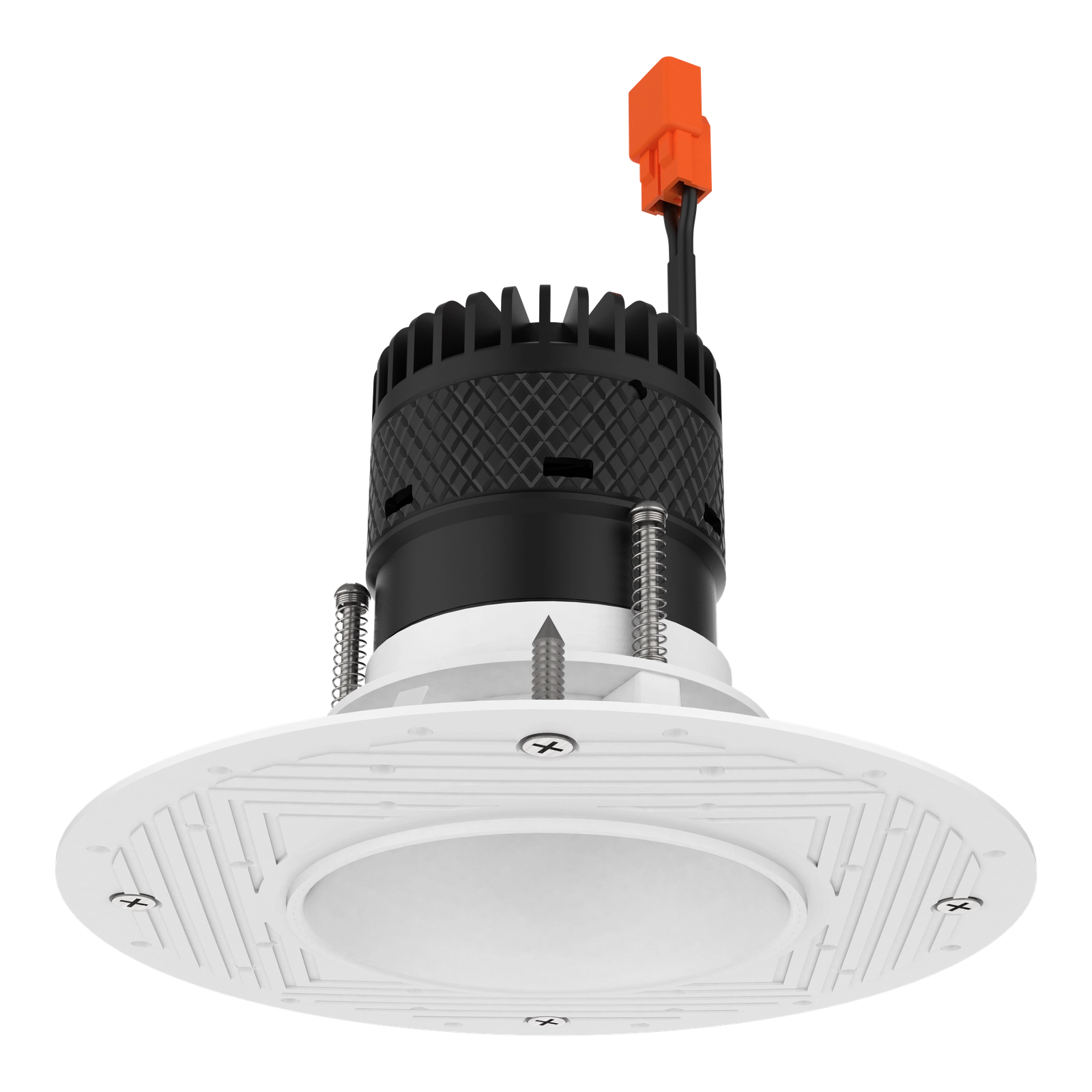 #Shape + Color_Round - White#Trim Style_Trimless Adjustable