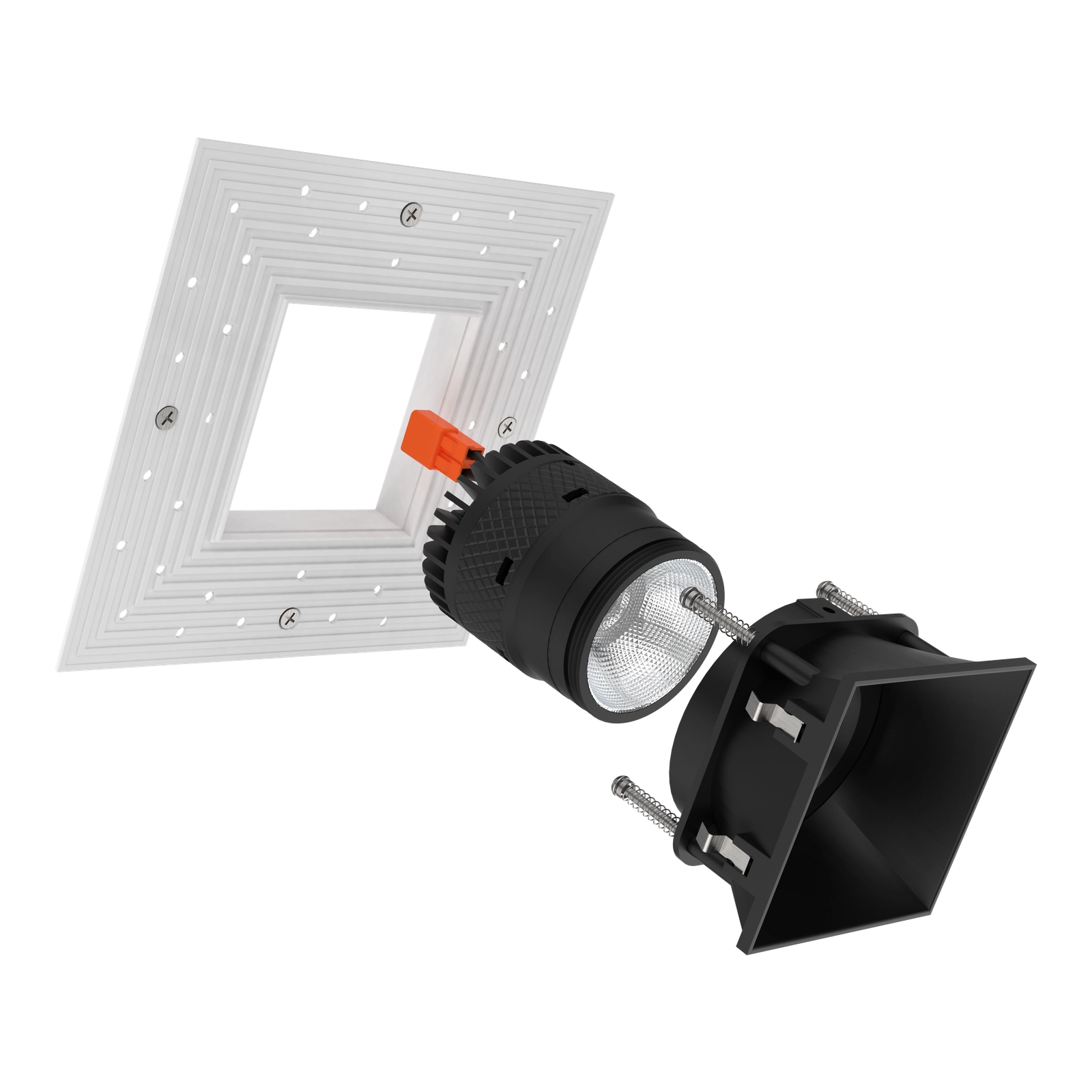 #Shape + Color_Square - Black#Trim Style_Trimless Adjustable