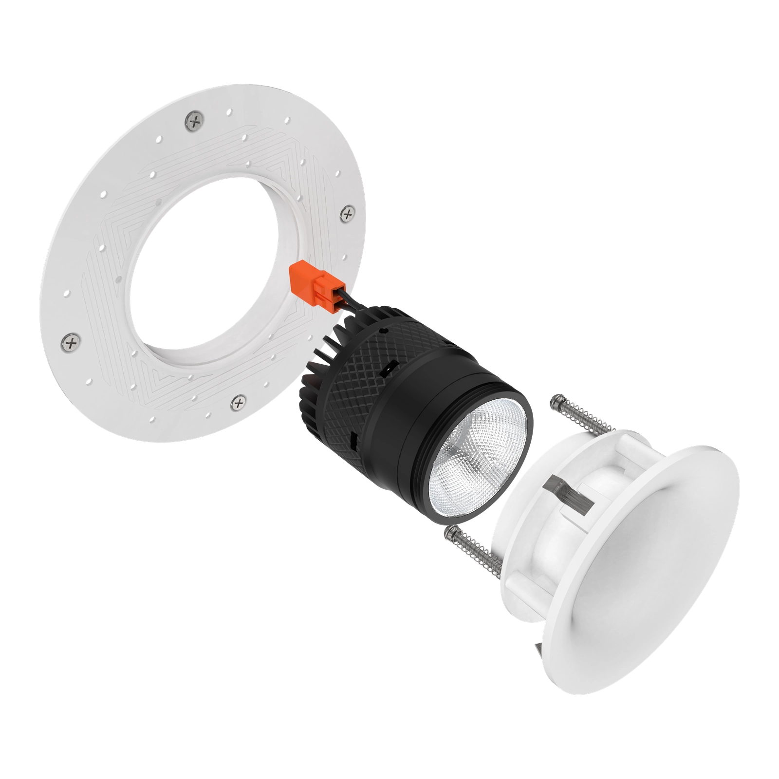 #Shape + Color_Curved - White#Trim Style_Trimless (Mud-In)