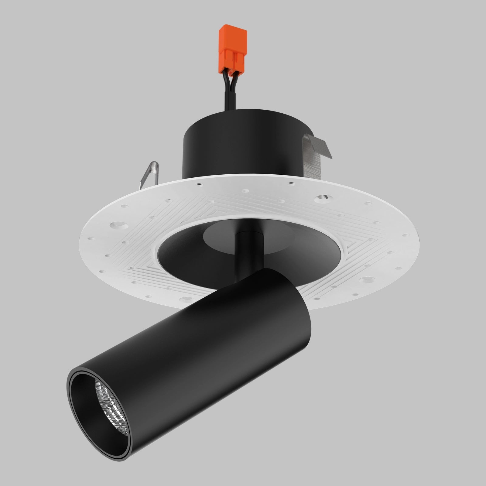 #Shape + Color_Round - Black#Trim_Trimless Adjustable
